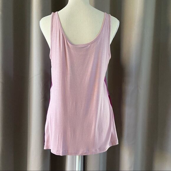 3/$15 Apt 9 Gradient Purple Ruffle Tank Top M - Picture 3 of 6